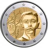 Prancūzija 2013 Pjero de Kuberteno (Pierre de Coubertin), olimpinių žaidynių atkūrimo iniciatoriaus, Tarptautinio olimpinio komiteto įkūrėjo ir pirmojo prezidento 150-osios gimimo metinės